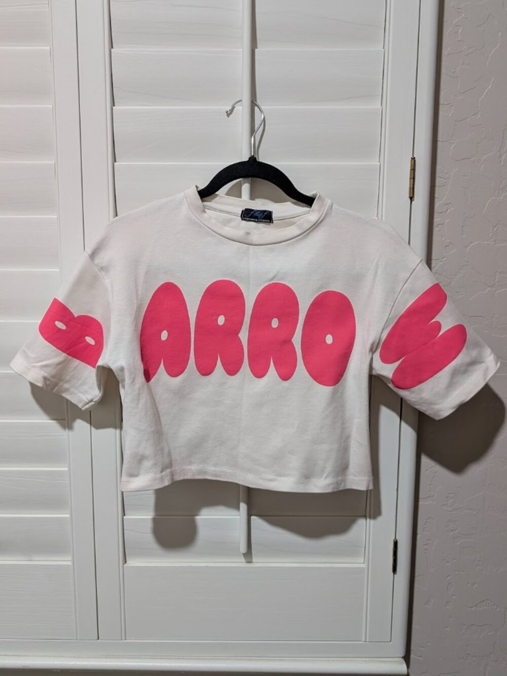 White Graphic Crop Top | Y2K Aesthetic